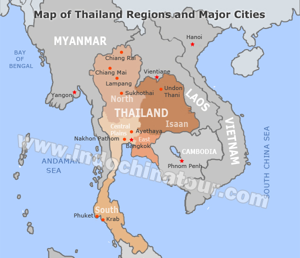 Thailand Travel Maps, Maps of Thailand