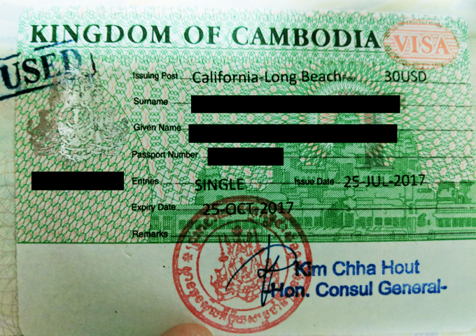 cambodia tourist visa