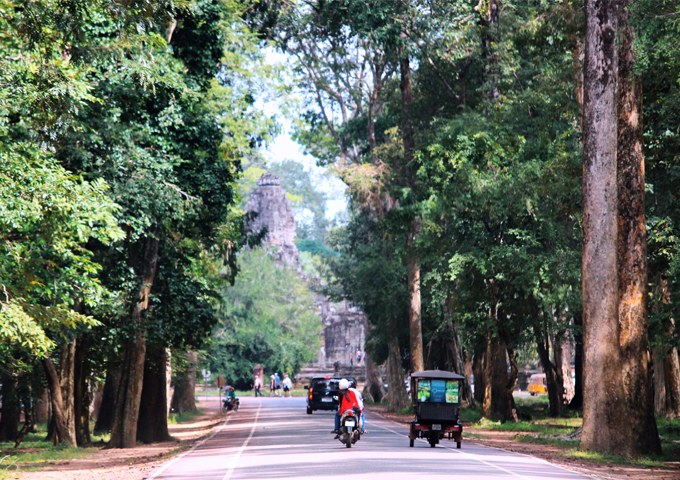 a-wide-and-quiet-road-in-angkor-archaeological-park