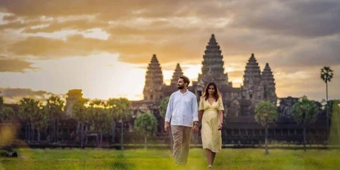 Cambodia honeymoon morning walk cambodia-honeymoon-morning-mist-walk