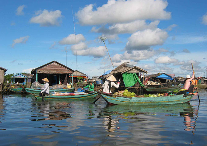 Floating Village on Tonle Sap Lake