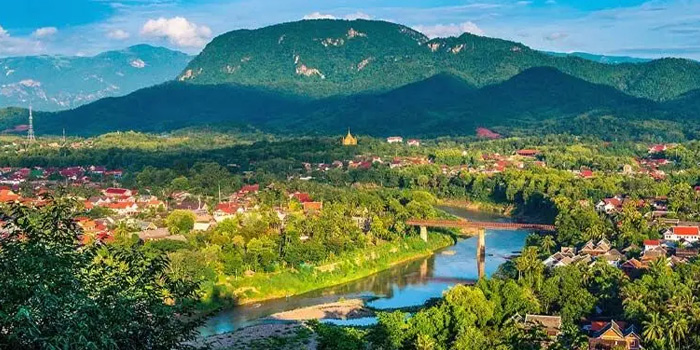 Clear mountain view in Laos