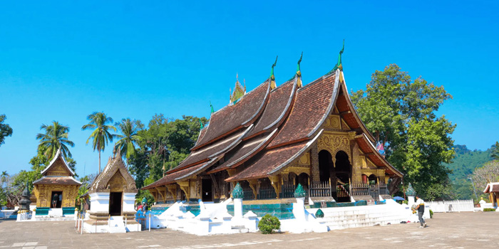 Luang Prabang temple dry season