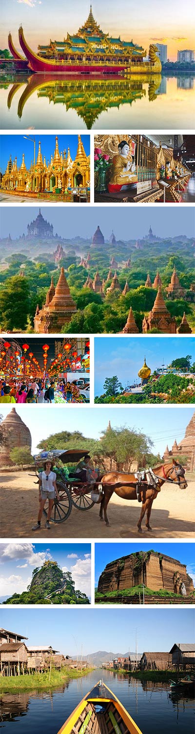 12 Days Exploration Tour of Myanmar from India