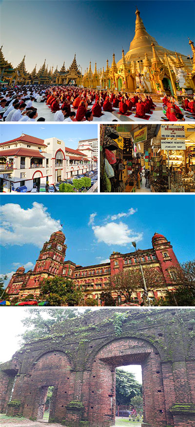 4 Days Myanmar Yangon Thanlyin Tour from Singapore