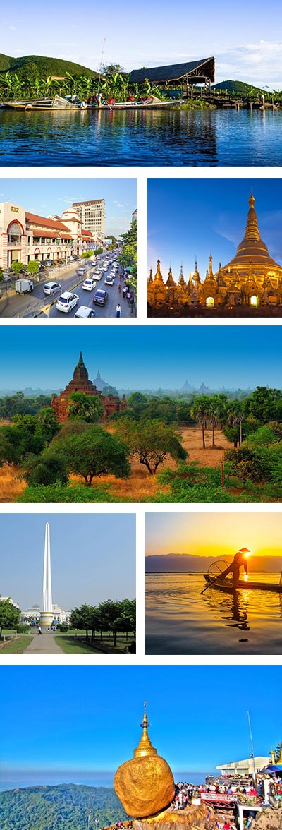 6 Days Tour of Yangon Bagan and Inle Lake from India