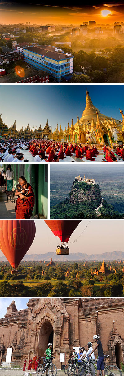 7 Days Yangon Cycling Tour to Bagan