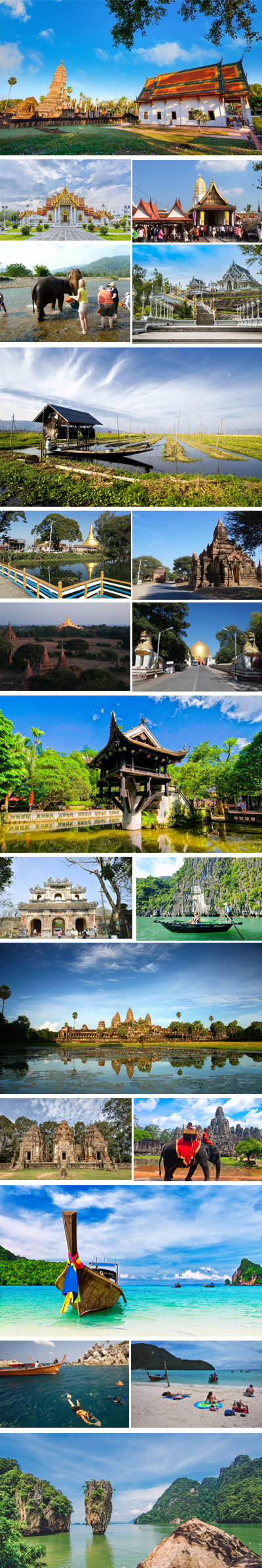 Thailand, Myanmar, Vietnam and Cambodia Panorama Tour