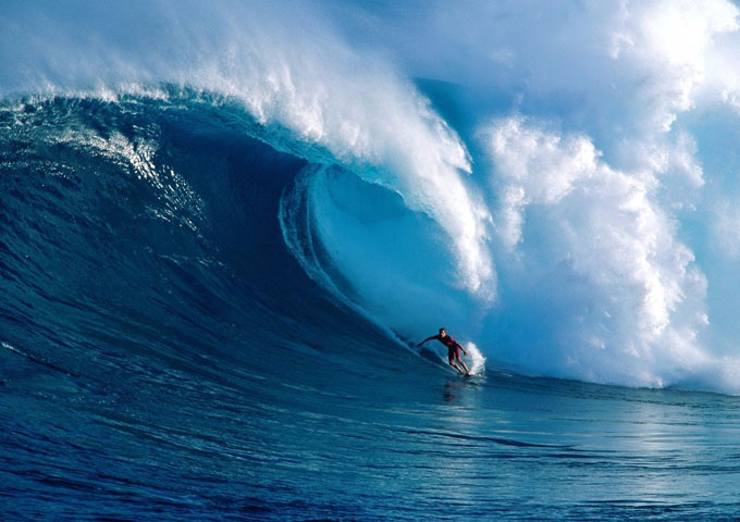 Surfing in Bali