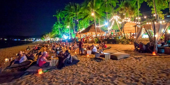 Island Night Atmosphere in Thailand
