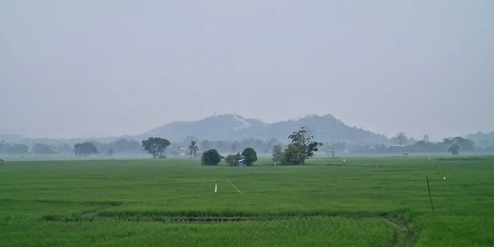 Haze During Burning Season in Northern Thailand