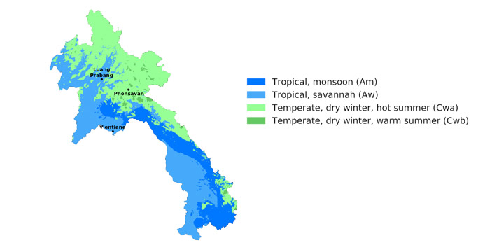 laos-climate-map