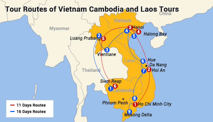 tour-routes-map-of-vietnam-cambodia-and-laos