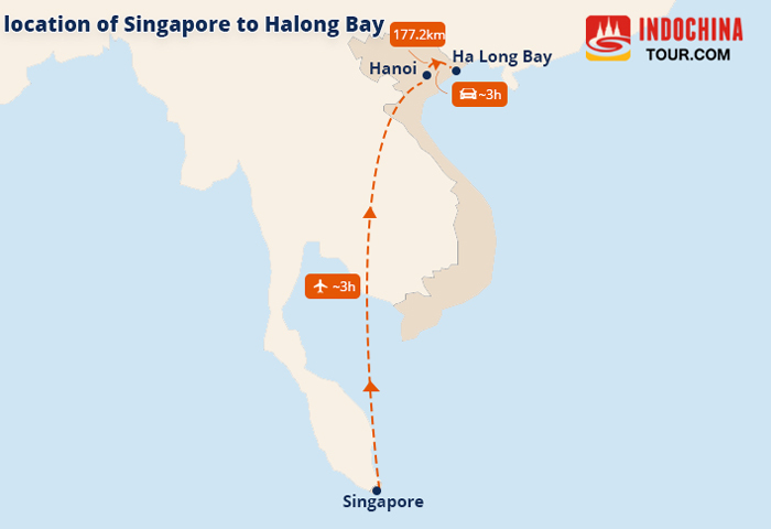 Location map of Halong Bay
