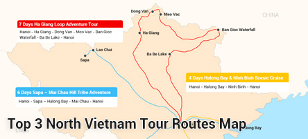 vietnam-adventure-tour-route-map