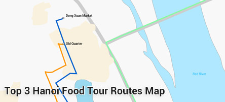hanoi-food-tour-routes-map