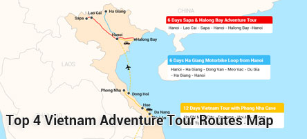vietnam-adventure-tour-route-map