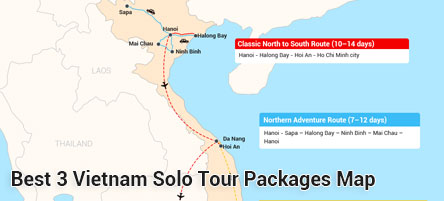 vietnam-solo-tour-routes-map