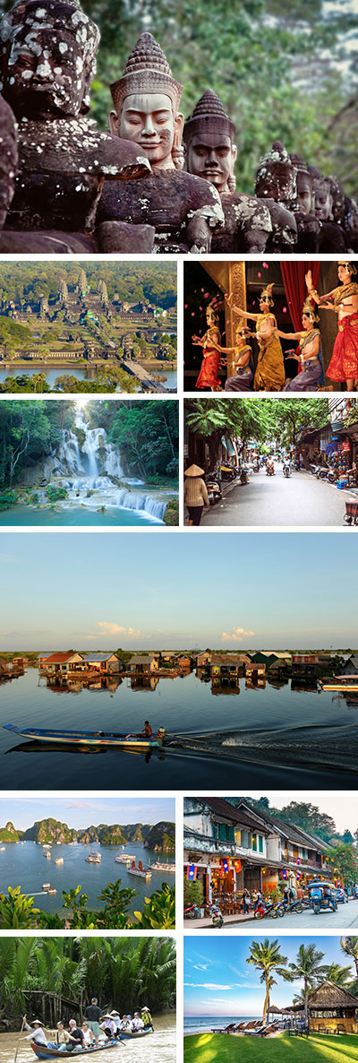 16 Days Cambodia, Laos and Vietnam Tour with Halong Bay Cruise