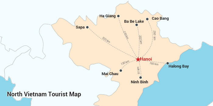 north-vietnam-tourist-map