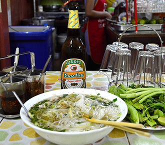 Khao Piak Sen & Beerlao