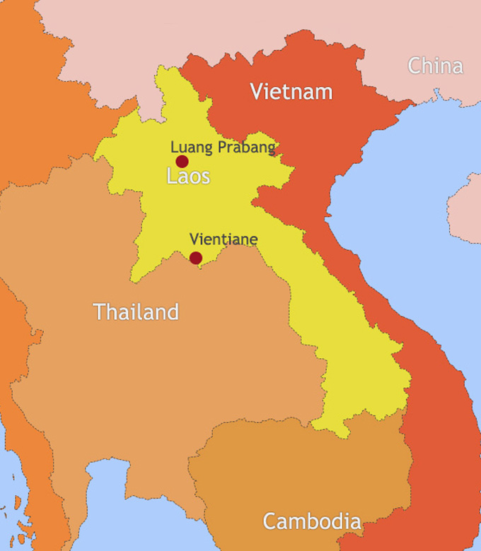 Laos Map