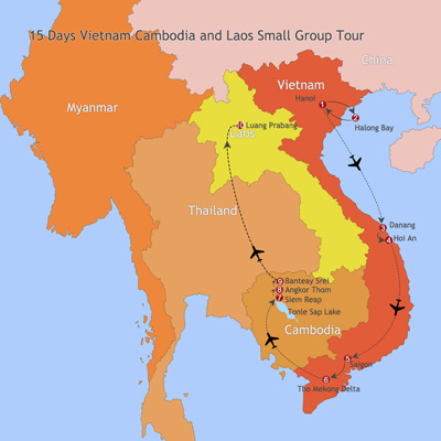 15 Days Vietnam Cambodia and Laos Classic Small Group Tour 