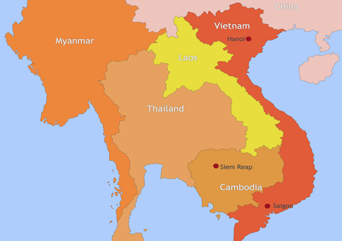 Map Of Vietnam And Cambodia Vietnam Cambodia Travel Map Map Of Vietnam And Cambodia Vietnam Cambodia Travel Map